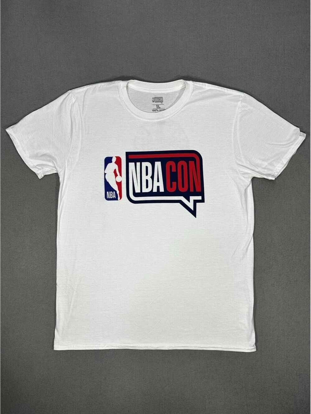 NBA CON Las Vegas Nevada T Shirt Mens Large White Graphic Tee